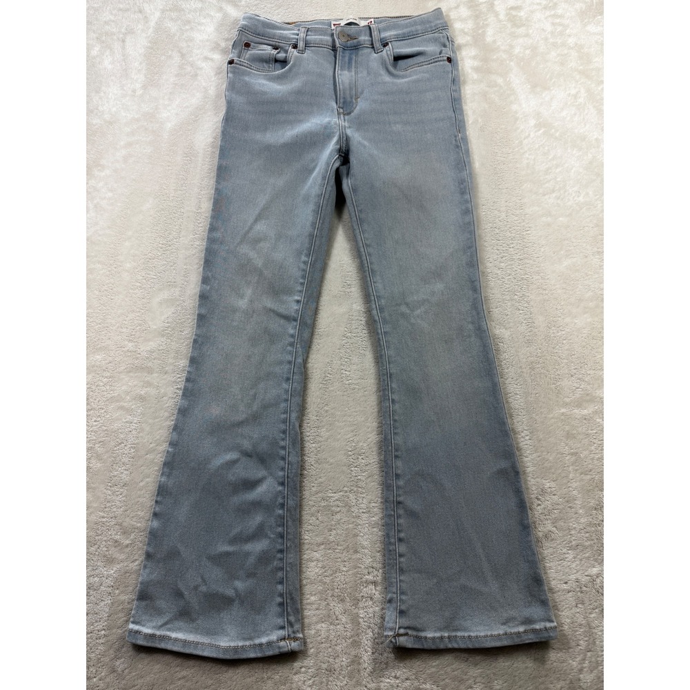 Levi's Youth 726 Flare Adjustable Waist Light Wash Jeans 12 Meas: 25x26